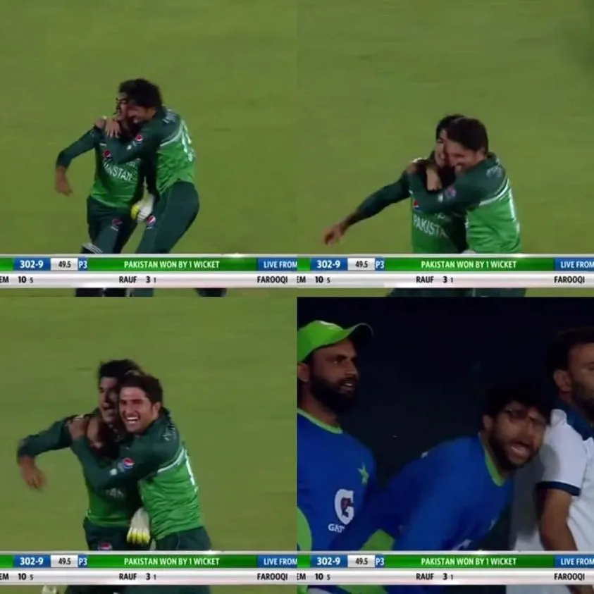 winning moment op Pakistani team