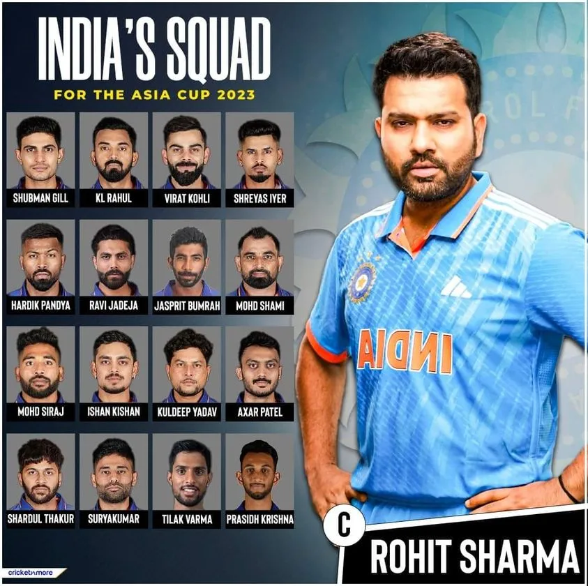 indian squad for Asia cup
